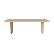Table en chêne massif huilé pigmenté blanc 91 x 260 cm Alp - Bolia - The Cool Republic