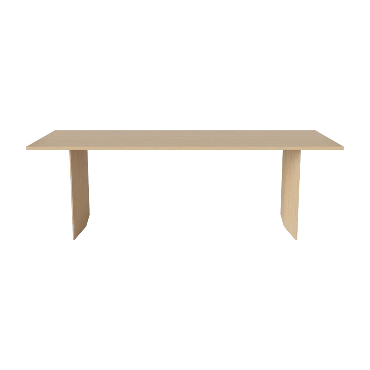Table en chêne massif huilé pigmenté blanc 91 x 260 cm Alp - Bolia - The Cool Republic
