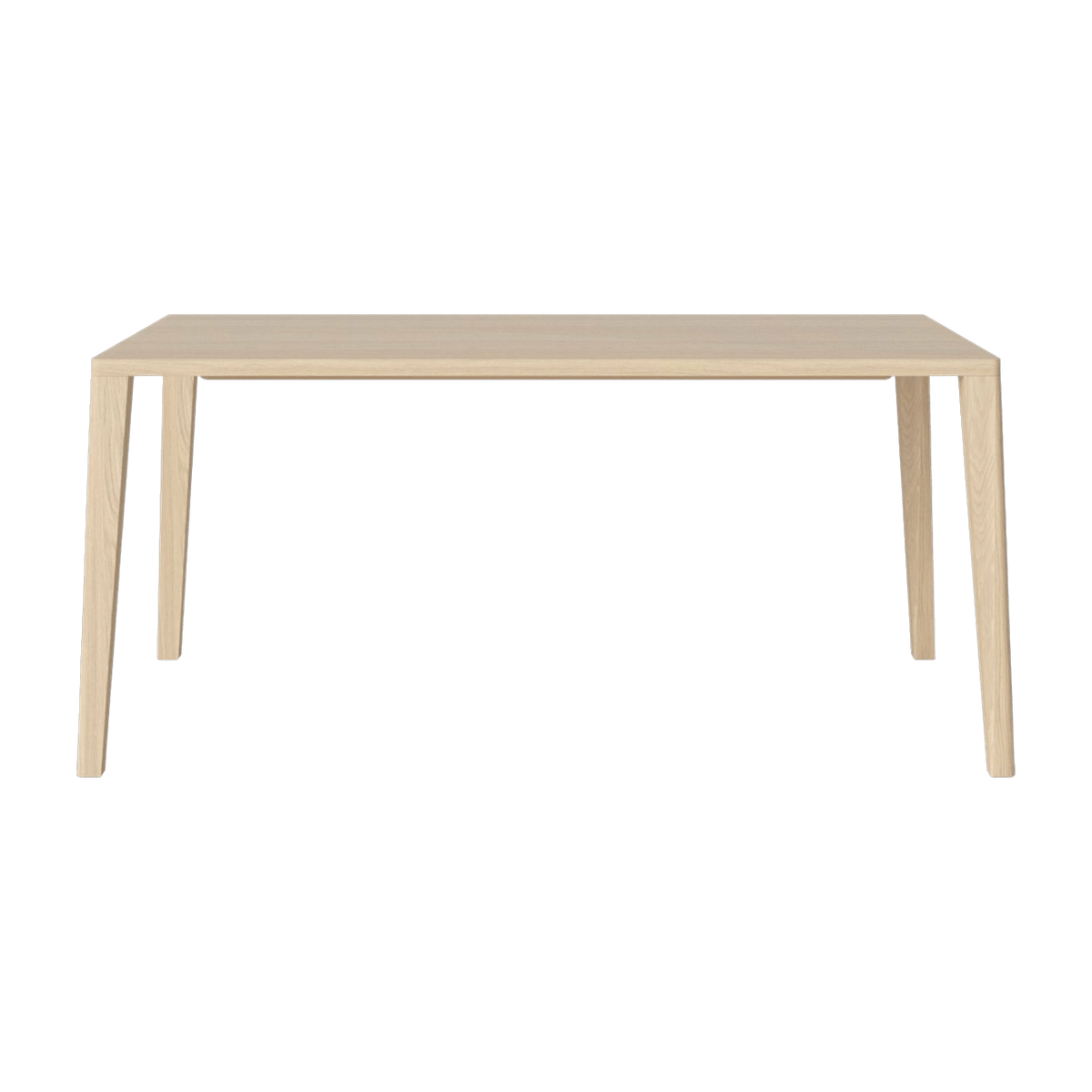 Table en chêne massif huilé pigmenté blanc 95 x 160 cm Graceful - Bolia - The Cool Republic
