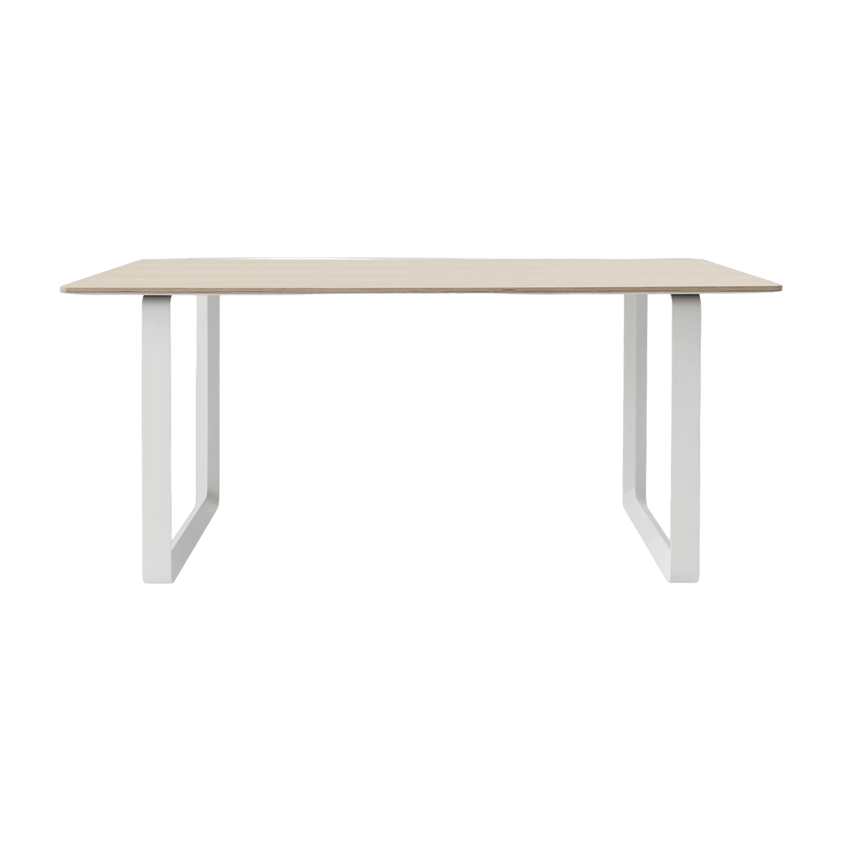 Table en chêne piétement blanc 170 cm 70-70 - Muuto - The Cool Republic