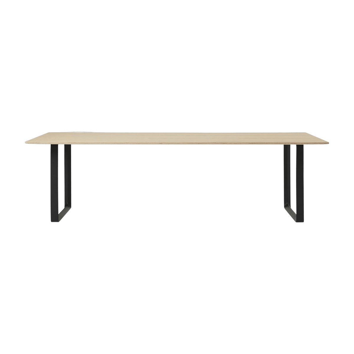 Table en chêne piétement noir 225 cm 70-70 - Muuto - The Cool Republic