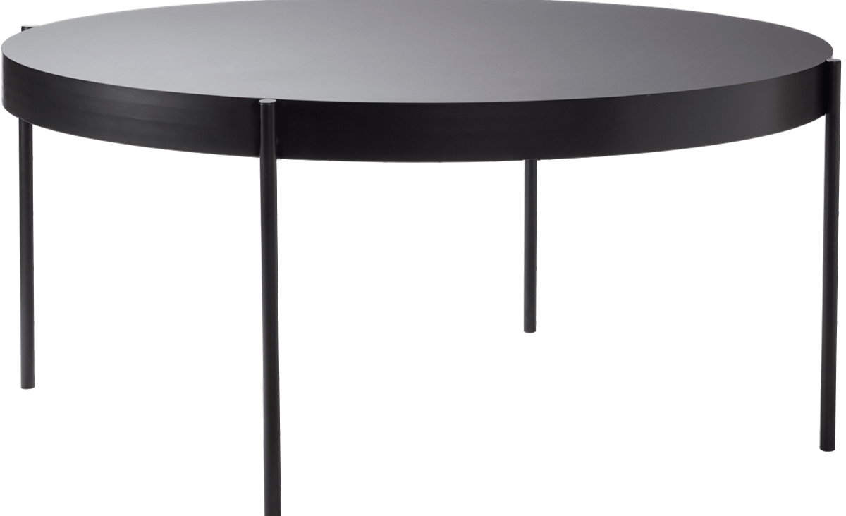 Table en métal et bois noir 160cm Series 430 - Verpan - The Cool Republic