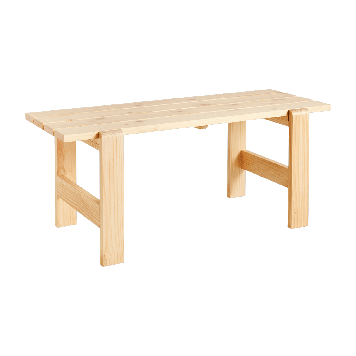 Table en pin laqué 180 x 66 x 74 cm Weekday - Hay - The Cool Republic