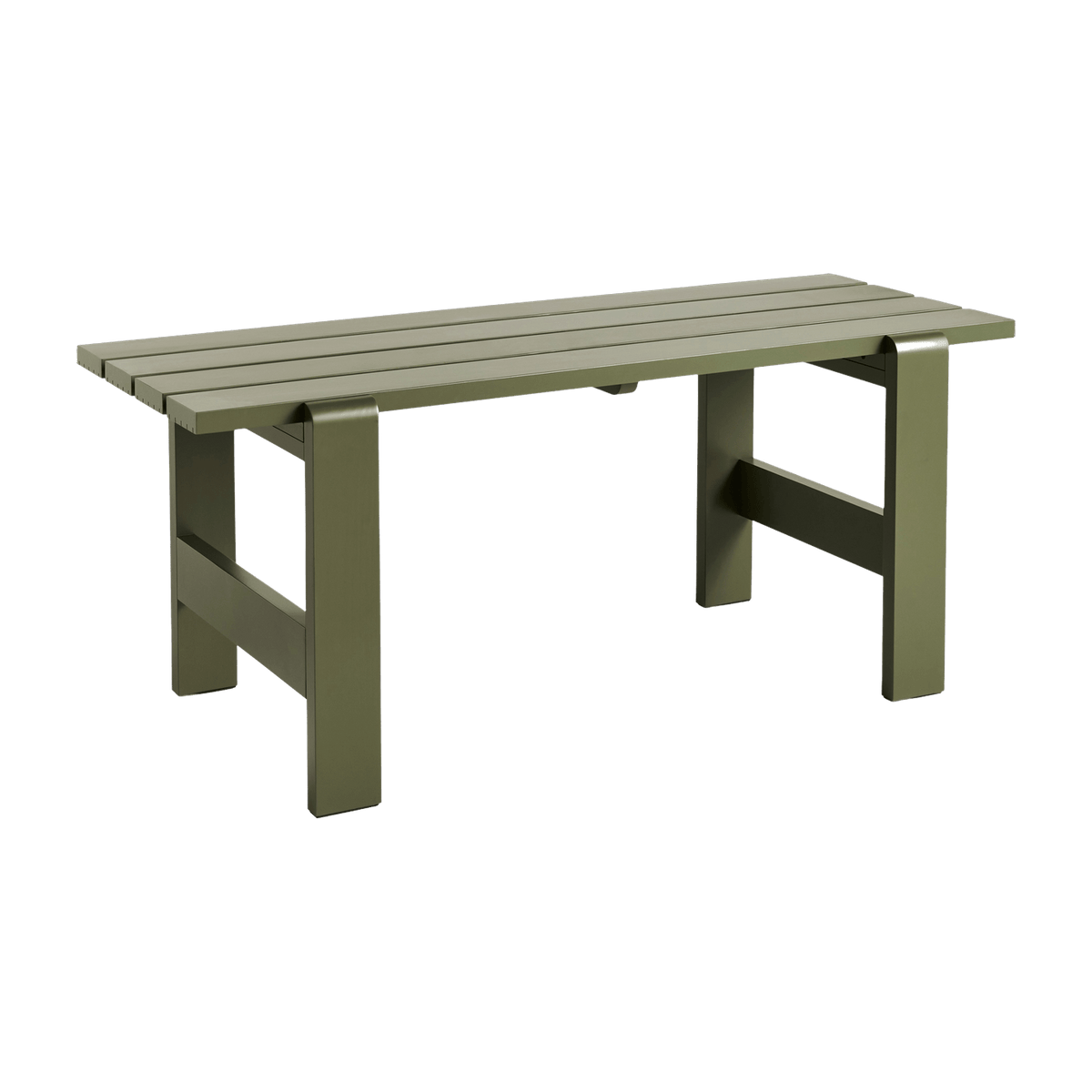 Table en pin laqué olive 180 x 66 x 74 cm Weekday - Hay - The Cool Republic