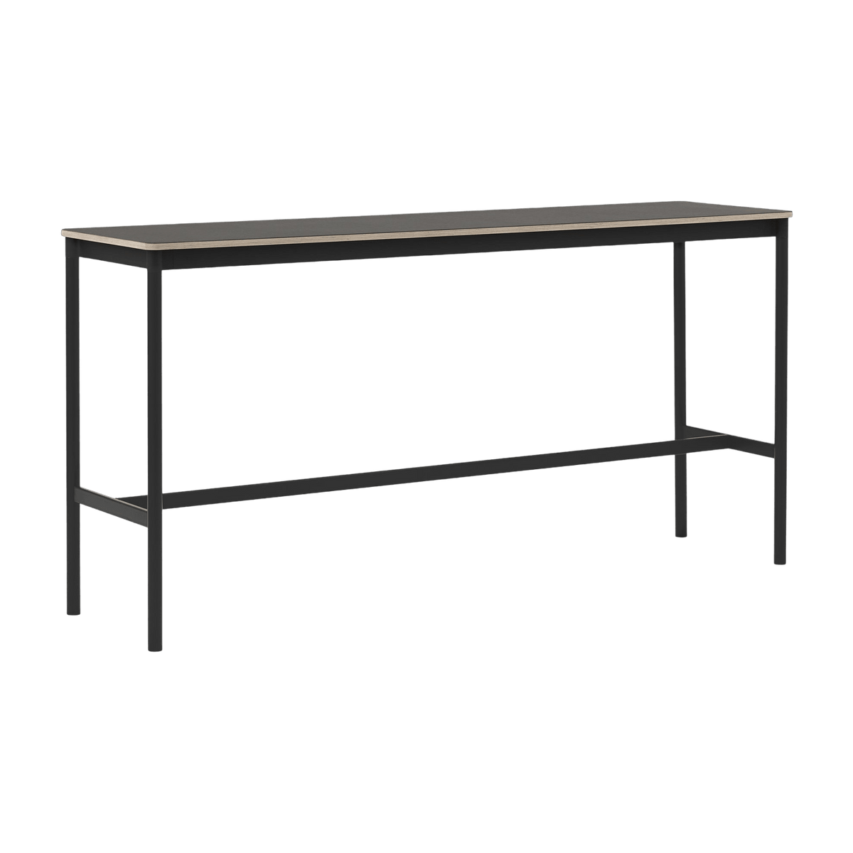 Table haute blanc et noir 50 x 190 x 95 cm Base - Muuto - The Cool Republic