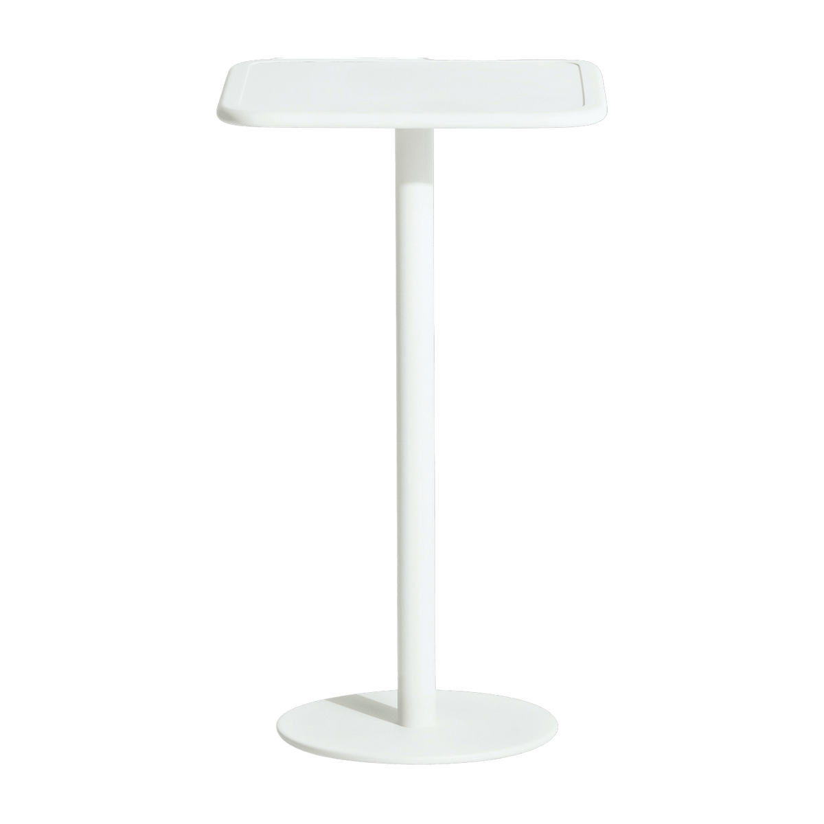 Table haute carrée outdoor blanche Week end - Petite friture - The Cool Republic