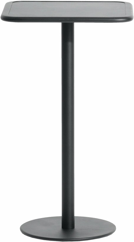 Table haute carrée outdoor noire Week end - Petite friture - The Cool Republic