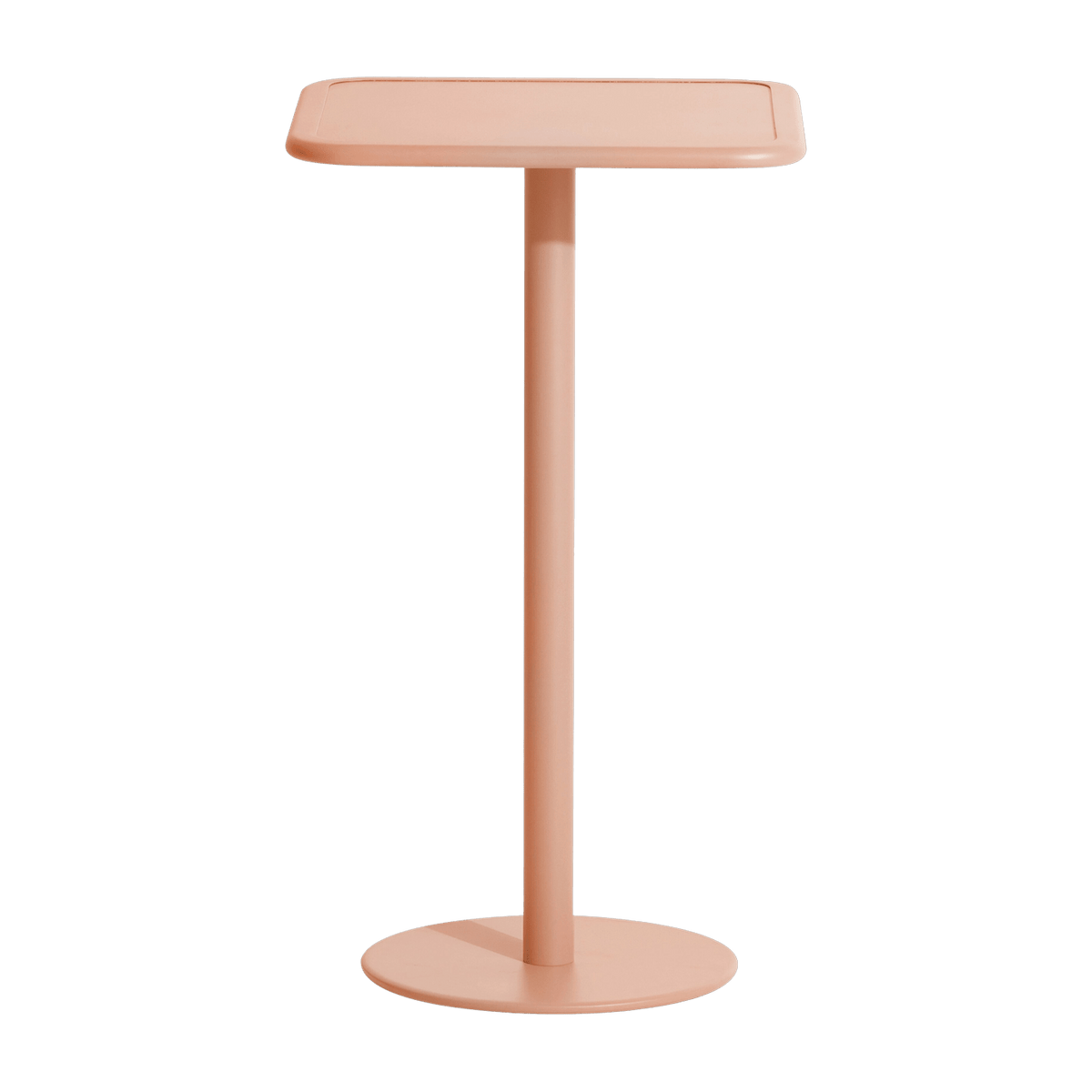 Table haute carrée outdoor rose blush Week end - Petite friture - The Cool Republic
