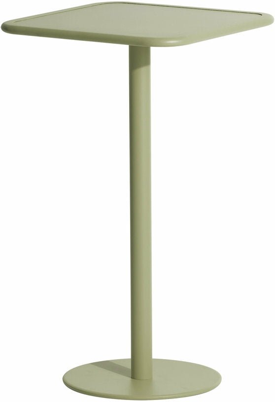 Table haute carrée outdoor vert jade Week end - Petite friture - The Cool Republic