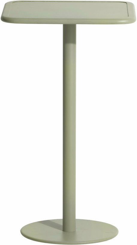 Table haute carrée outdoor vert jade Week end - Petite friture - The Cool Republic