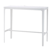 Table haute en aluminium blanc Cut - Cane-Line - The Cool Republic