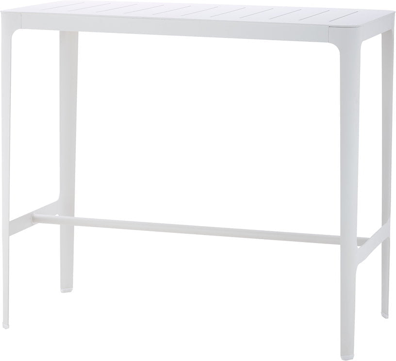 Table haute en aluminium blanc Cut - Cane - Line - The Cool Republic