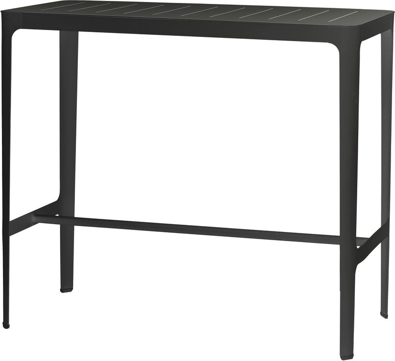 Table haute en aluminium noir Cut - Cane - Line - The Cool Republic