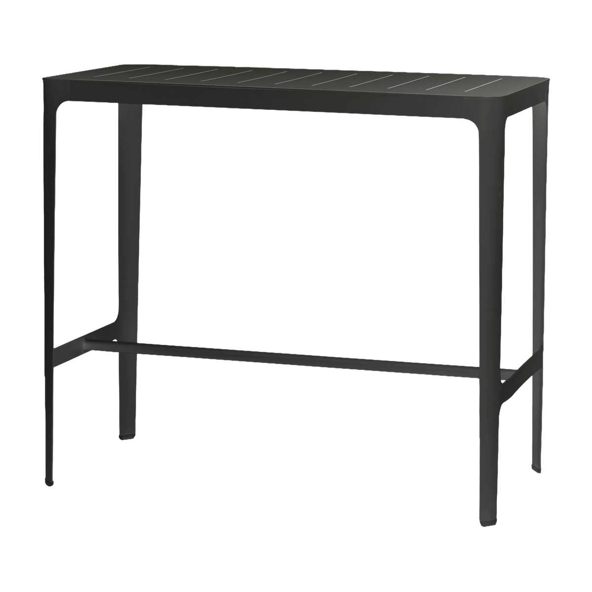 Table haute en aluminium noir Cut - Cane-Line - The Cool Republic