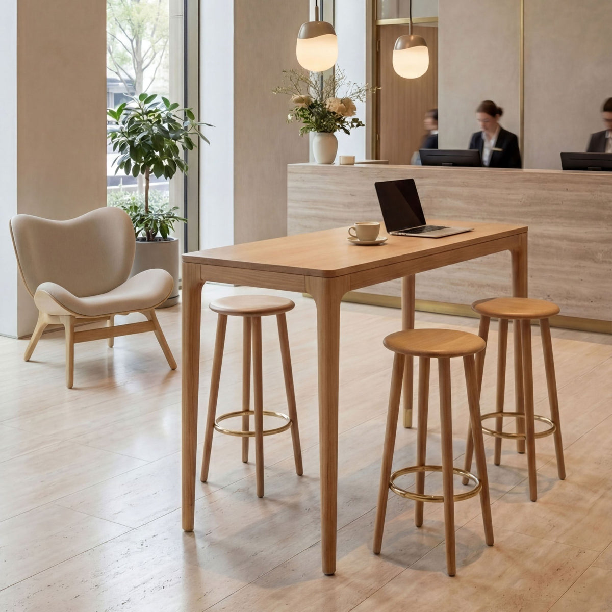 Table haute en chêne 200x60x105cm Heart'n soul - Umage - The Cool Republic