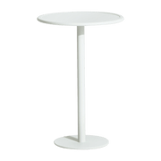 Table haute ronde outdoor blanche Week end - Petite friture - The Cool Republic