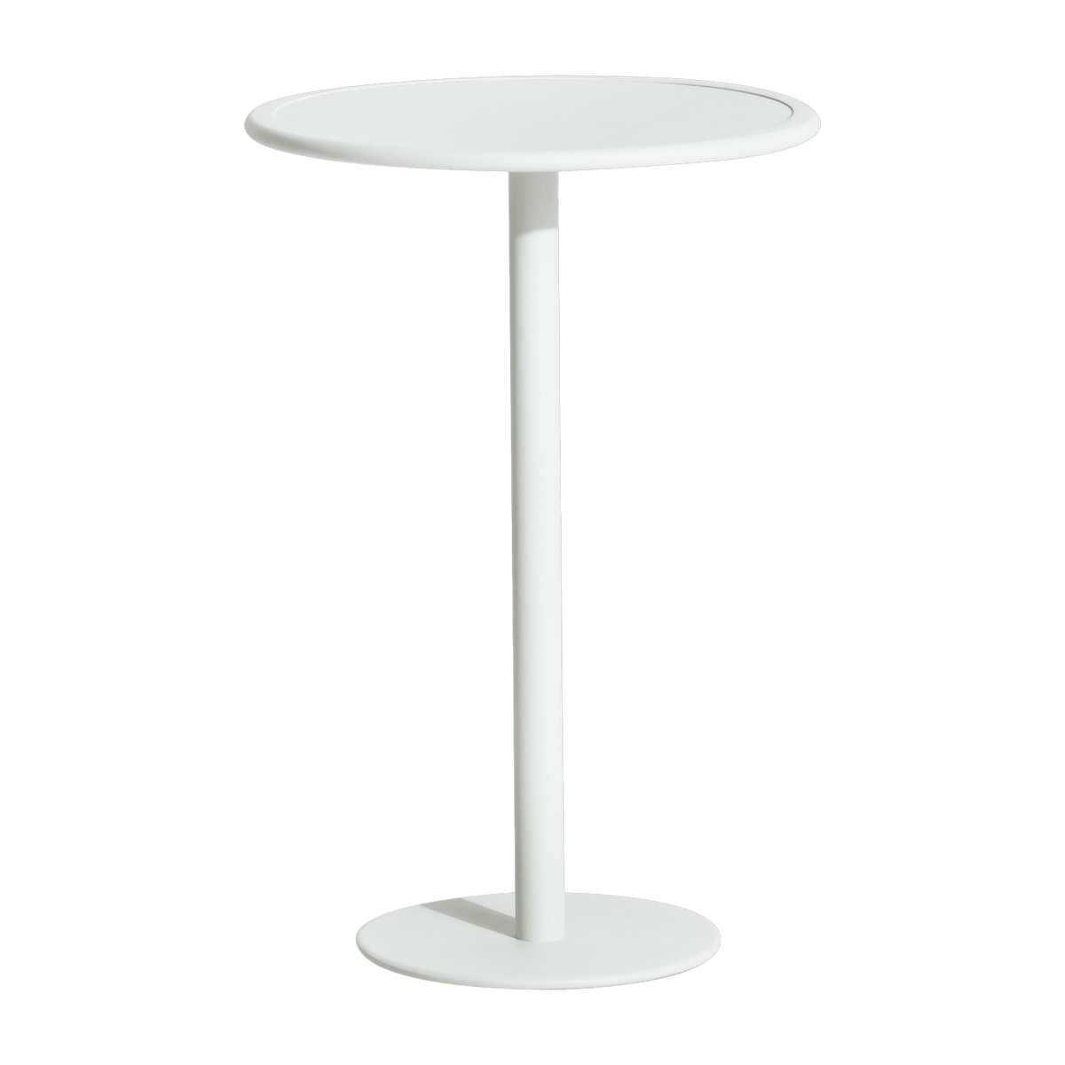 Table haute ronde outdoor blanche Week end - Petite friture - The Cool Republic