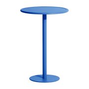 Table haute ronde outdoor bleue Week end - Petite friture - The Cool Republic