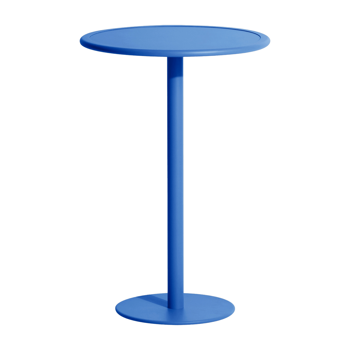 Table haute ronde outdoor bleue Week end - Petite friture - The Cool Republic