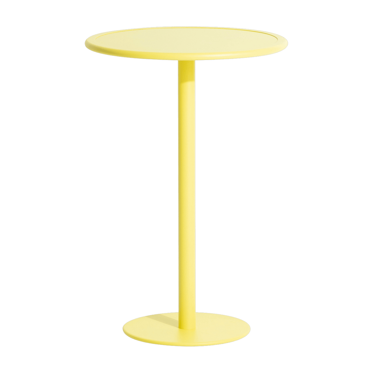 Table haute ronde outdoor jaune Week end - Petite friture - The Cool Republic