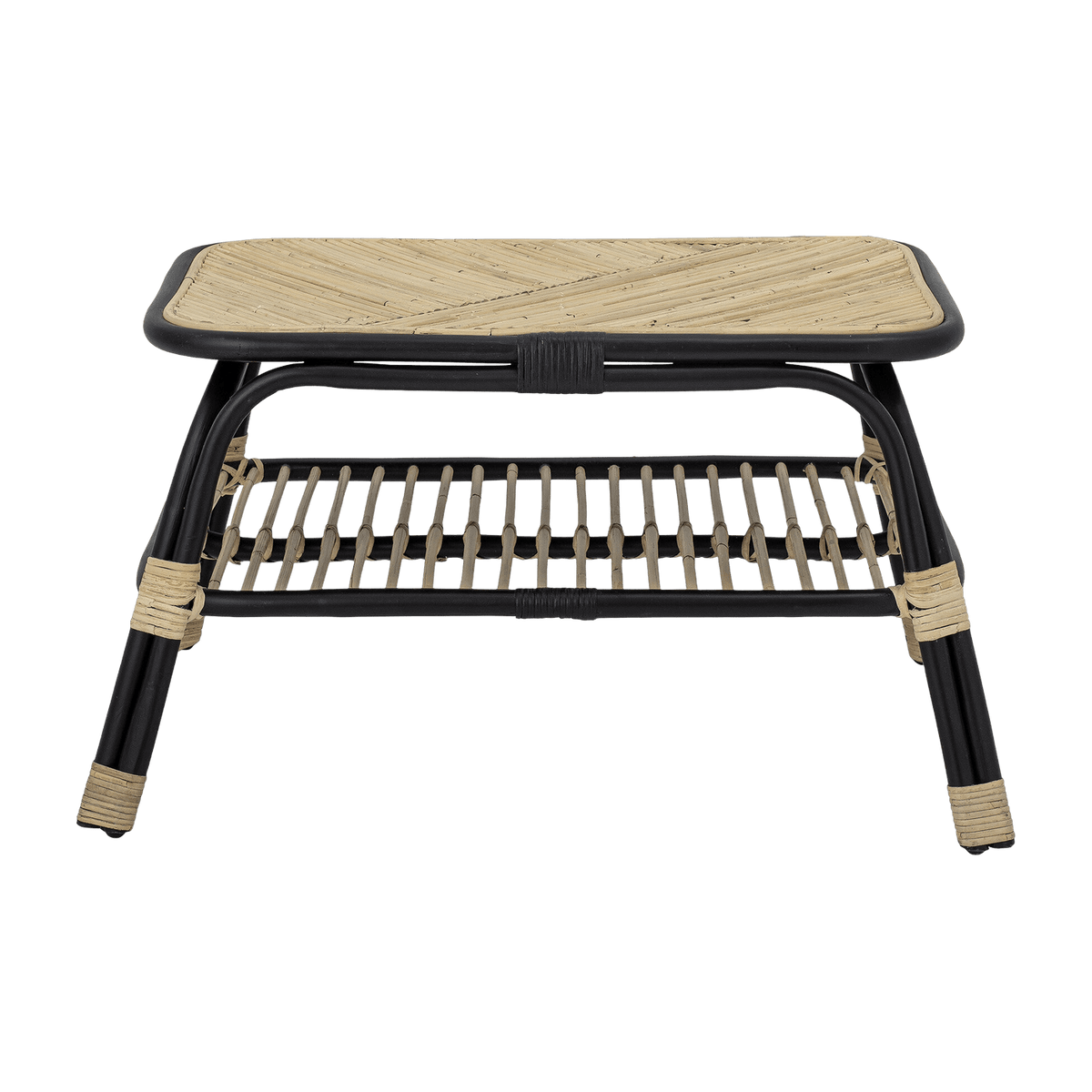 Table latérale en rotin noir Loue - Bloomingville - The Cool Republic