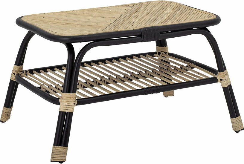 Table latérale en rotin noir Loue - Bloomingville - The Cool Republic