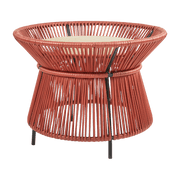 Table marron plateau en marbre crème Caribe chic - Ames - The Cool Republic
