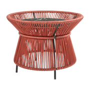 Table marron plateau en marbre noir Caribe chic - Ames - The Cool Republic