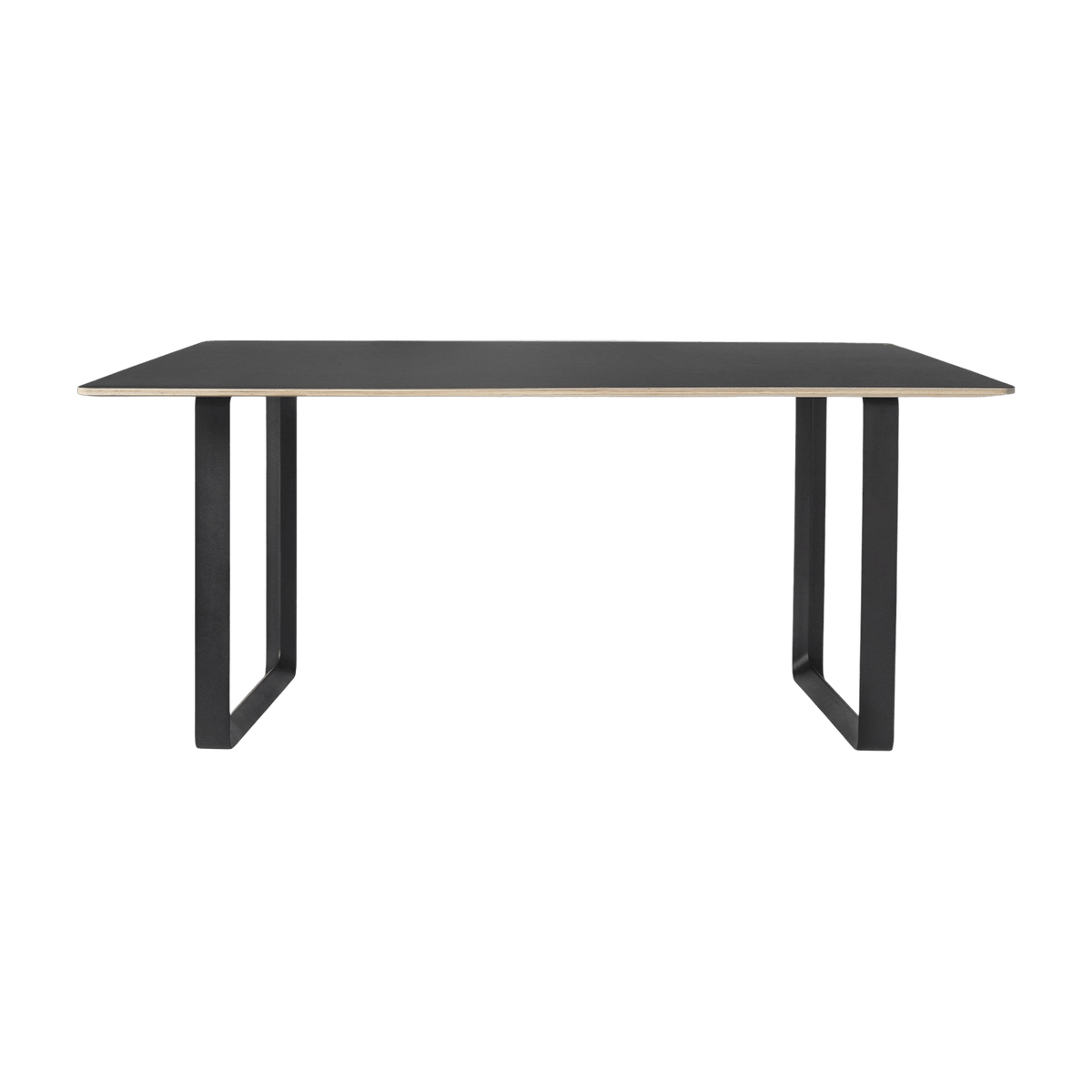 Table noire piétement noir 170 cm 70-70 - Muuto - The Cool Republic
