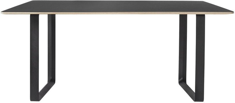 Table noire piétement noir 170 cm 70 - 70 - Muuto - The Cool Republic