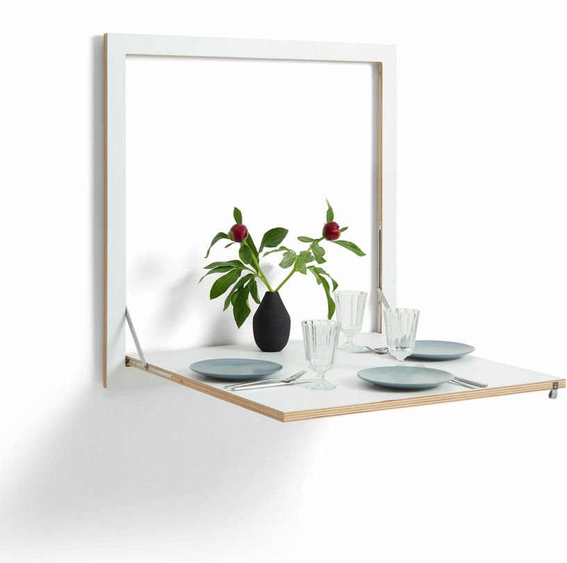 Table pliante blanche 80 x 80 cm Fläpps Kitchen - Ambivalenz - The Cool Republic