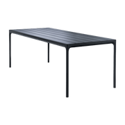 Table rectangulaire 210x90 cm en métal noir FOUR - Houe - The Cool Republic