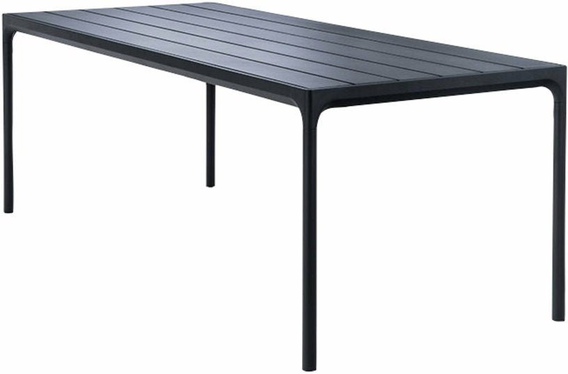 Table rectangulaire 210x90 cm en métal noir FOUR - Houe - The Cool Republic