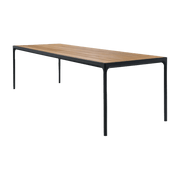 Table rectangulaire 270x90 cm en bambou et cadre noir FOUR - Houe - The Cool Republic