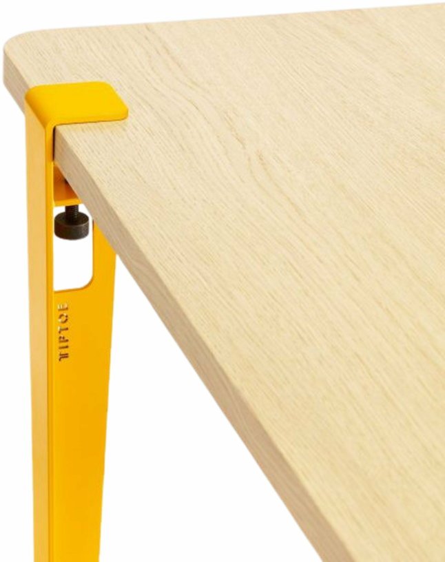 Table rectangulaire avec pieds jaune tournesol 75 cm Baltazar - TIPTOE - The Cool Republic