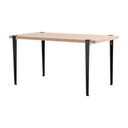 Table rectangulaire avec pieds noir graphite 75 cm Baltazar - TIPTOE - The Cool Republic