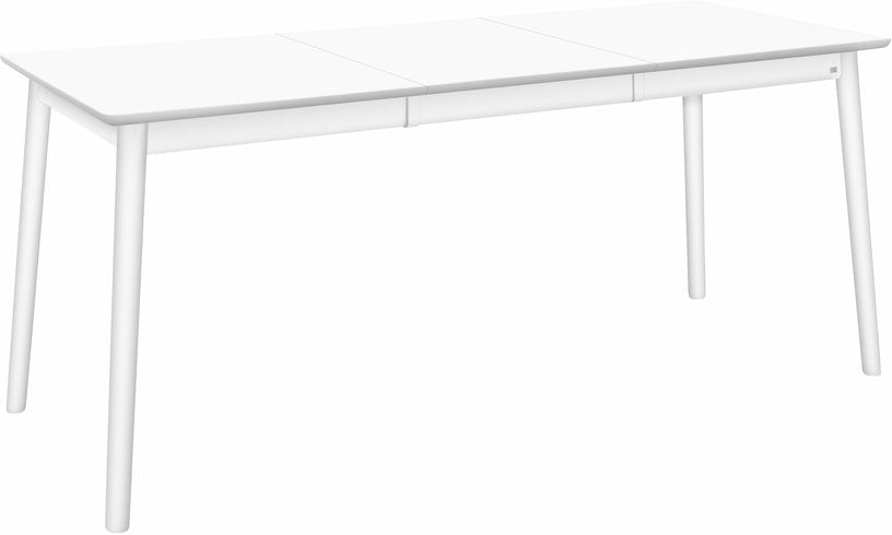 Table rectangulaire en bouleau blanc 127 x 75 cm ZigZag - Hans K - The Cool Republic