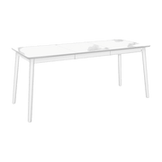 Table rectangulaire en bouleau blanc 127 x 75 cm ZigZag - Hans K - The Cool Republic