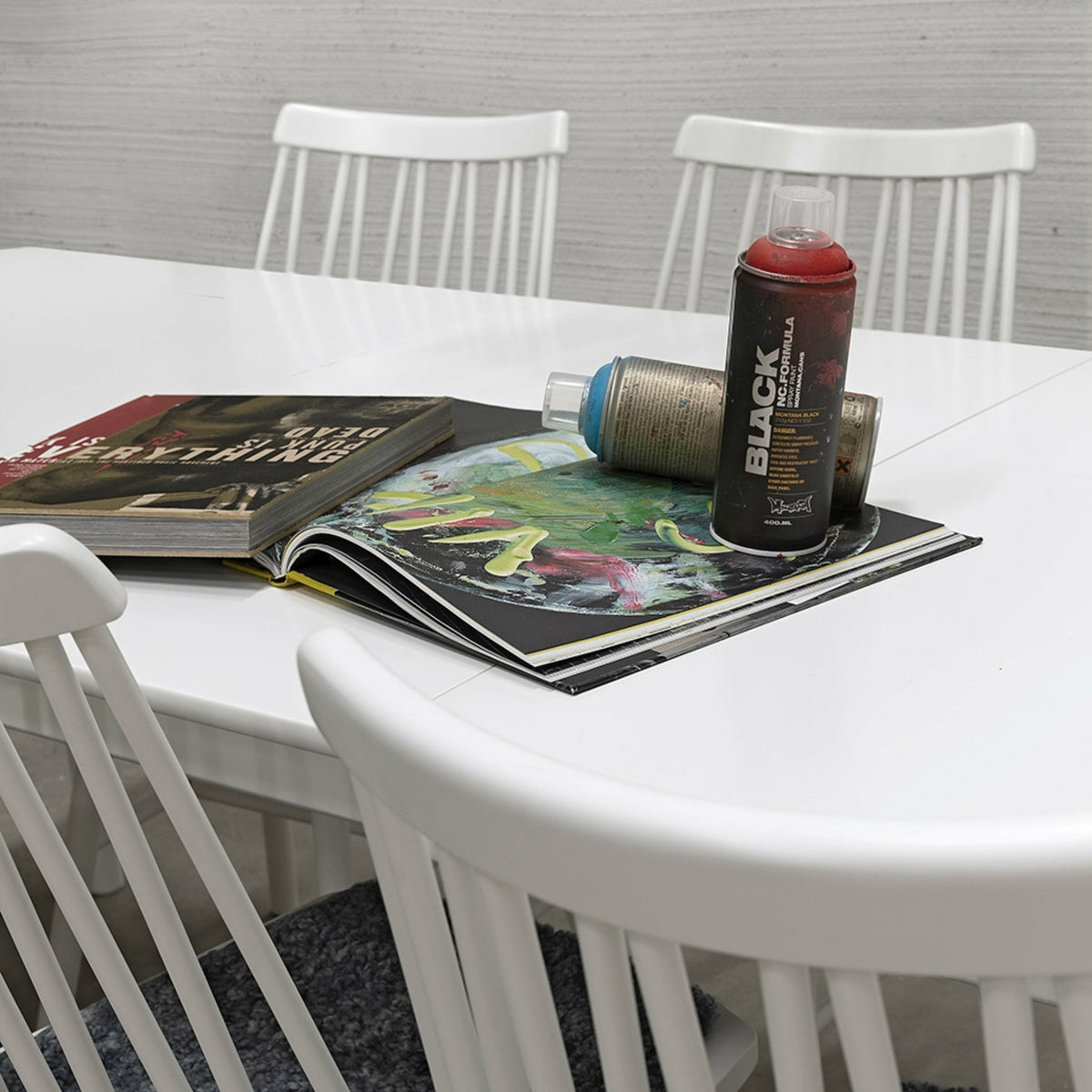 Table rectangulaire en bouleau blanc 127 x 75 cm ZigZag - Hans K - The Cool Republic