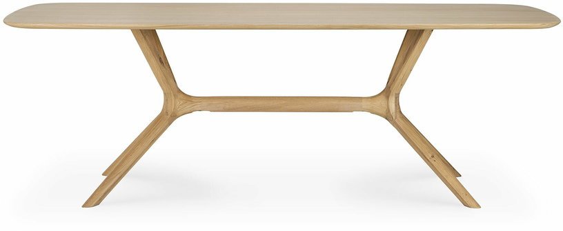 Table rectangulaire en chêne huilé 224 x 100 x 76 cm - Ethnicraft Accessories - The Cool Republic