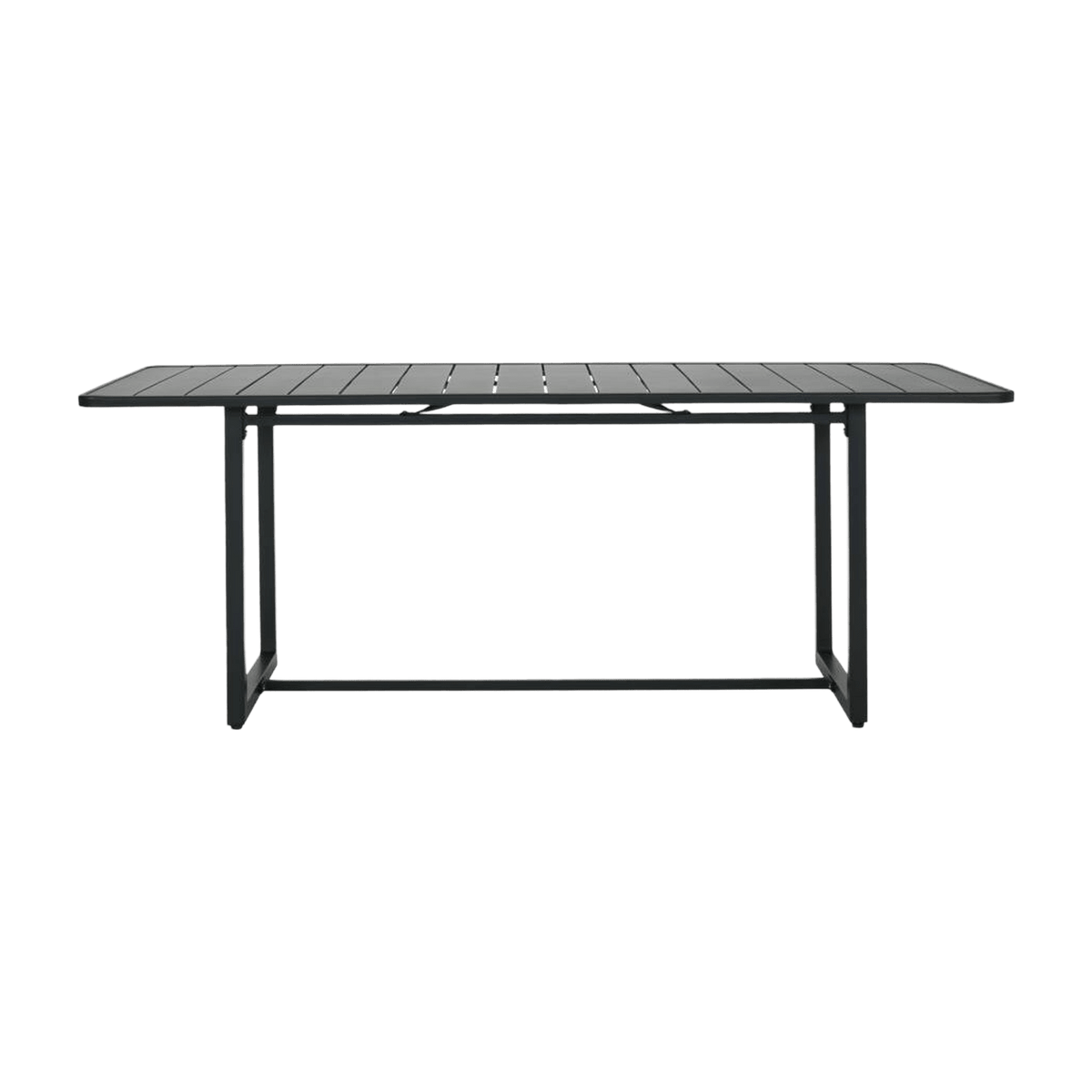 Table rectangulaire en fer noir 200x90 cm Helo - House Doctor - The Cool Republic