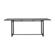 Table rectangulaire en fer noir 200x90 cm Helo - House Doctor - The Cool Republic