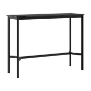 Table rectangulaire haute en acier noire et piètement noir 140 x 50 x 105 cm Drip HW113 - &tradition - The Cool Republic