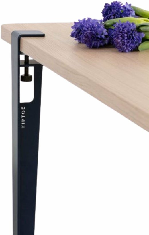 Table rectangulaire L Baltazar pieds bleu minéral 75 cm - TIPTOE - The Cool Republic