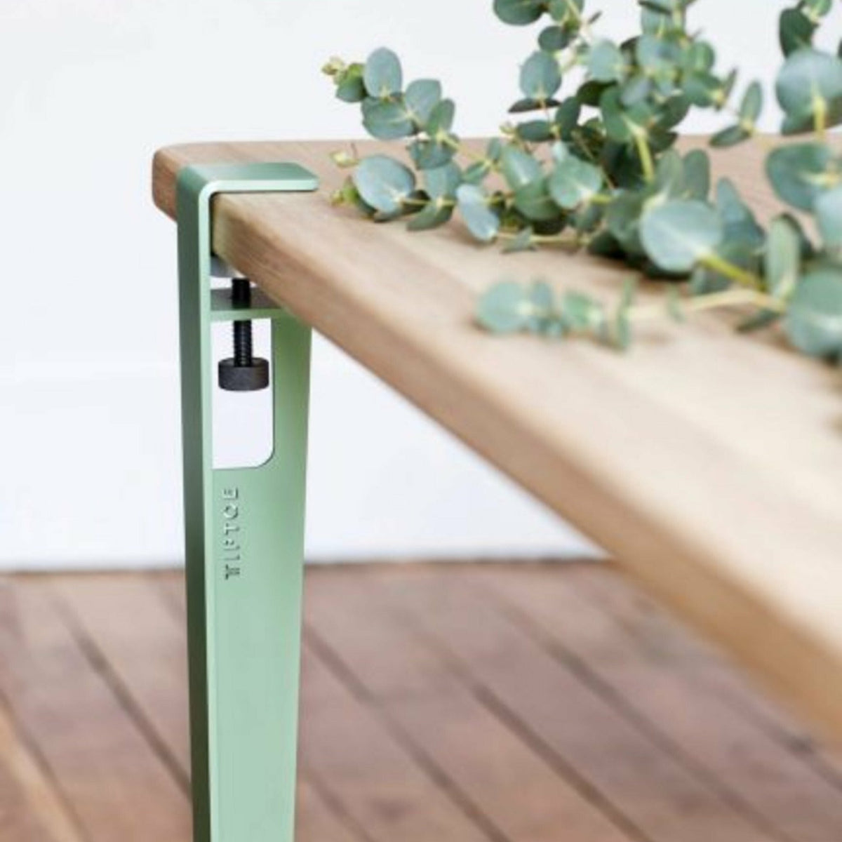 Table rectangulaire L Baltazar pieds gris eucalyptus 75 cm - TIPTOE - The Cool Republic