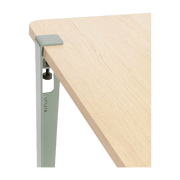 Table rectangulaire L Baltazar pieds gris eucalyptus 75 cm - TIPTOE - The Cool Republic