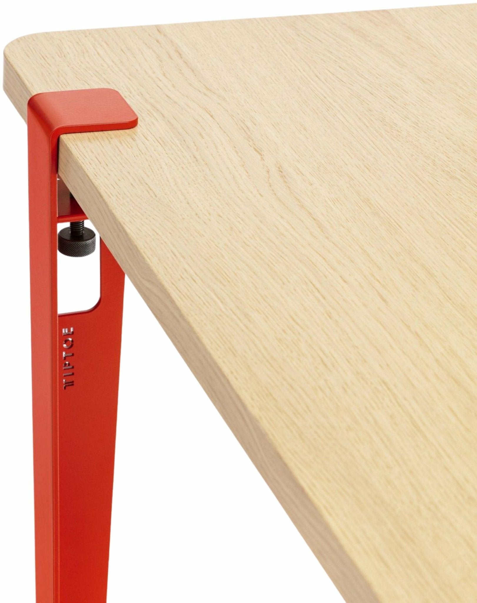 Table rectangulaire L Baltazar pieds rouge tomette 75 cm - TIPTOE - The Cool Republic
