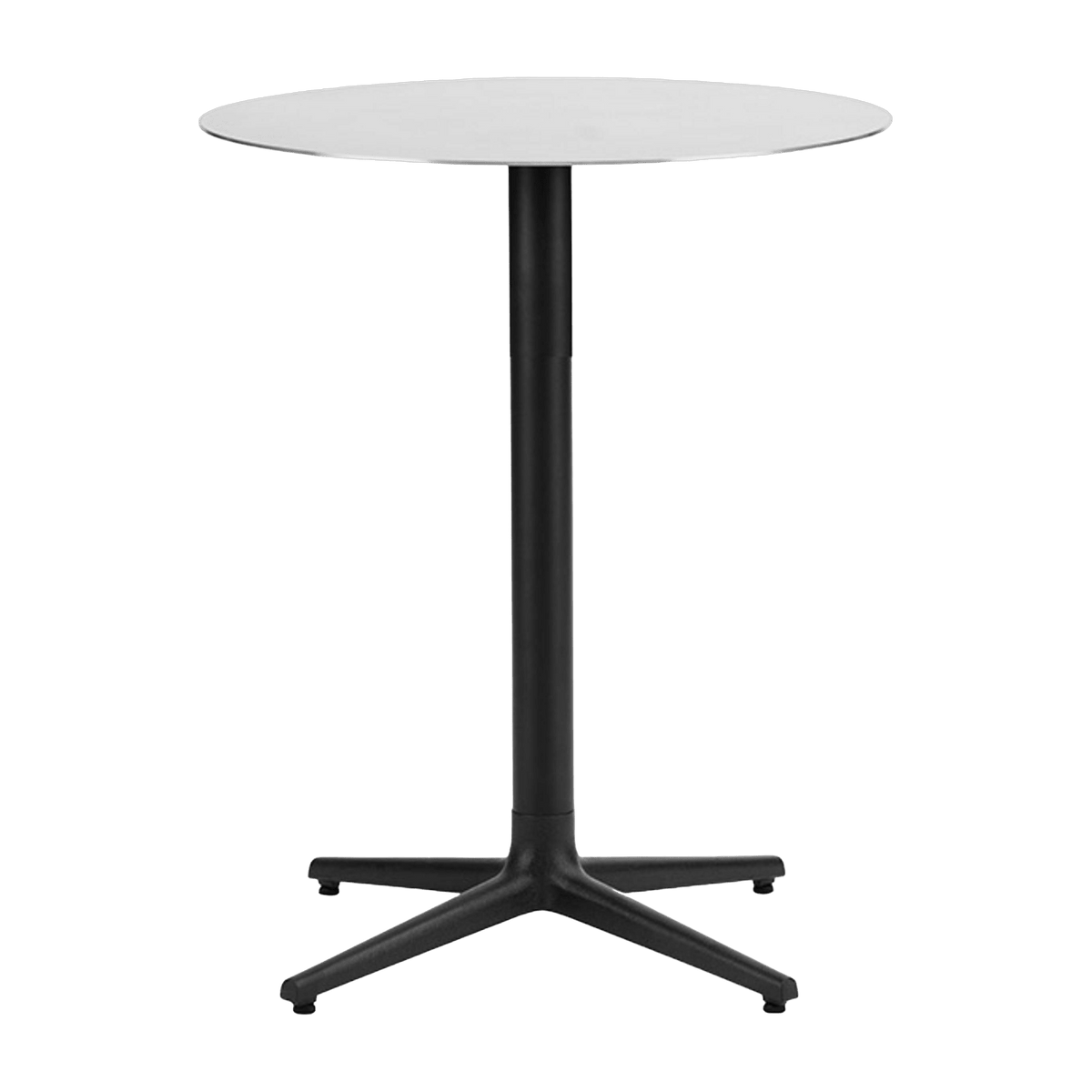 Round table 60 cm with 4 legs in stainless steel Allez Steel - Normann ...