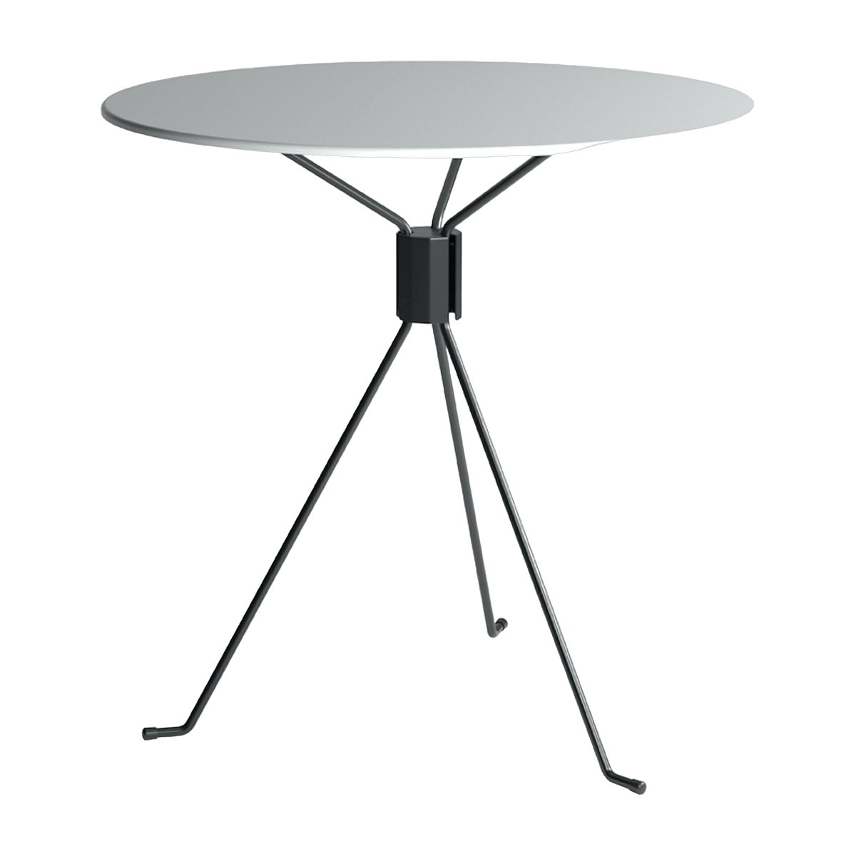 Table ronde de jardin en acier blanc 75 cm Bond - Cools Collection - The Cool Republic