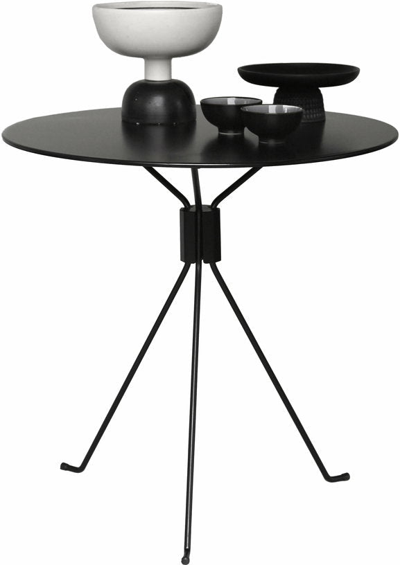Table ronde de jardin en acier noir 75 cm Bond - Cools Collection - The Cool Republic
